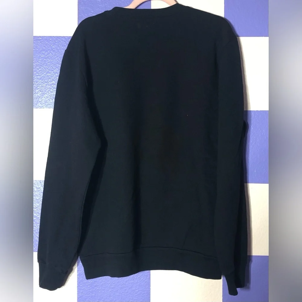 NWOT Black Heavyweight Crewneck with “F” Letter High Quality 100% Cotton